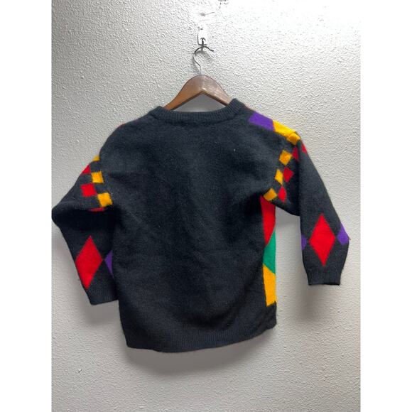 Vintage IB Diffusion Sweater Womens Cardigan Multicolor Lambs Wool Rabbit Hair M - Picture 7 of 9